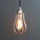 Lampara Vintage Industrial Colgante Jaula Round Cage Edison Silver