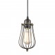 Lampara Vintage Industrial Colgante Jaula Round Cage Edison Bronze