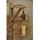 Lampara Vintage Retro Industrial Sconce de Madera