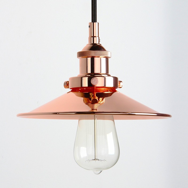 Lampara Vintage Industrial Colgante Shade Classic Edison Retro Copper