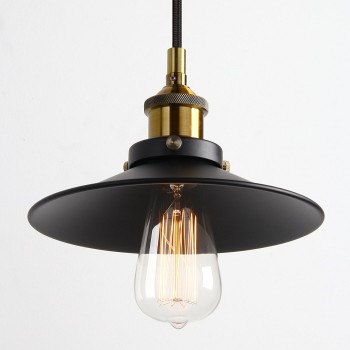 Lampara Vintage Industrial Colgante Shade Classic Edison Retro Black
