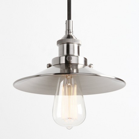 Lampara Vintage Industrial Colgante Shade Classic Edison Retro Plata