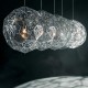 Lámpara Colgante Industrial Techo Tom Dixon Etch Web Steel 60 Cms