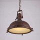 Lampara Vintage Industrial Campana Luxury Oxido