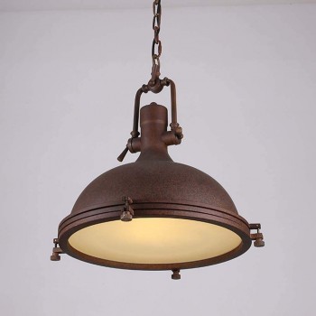 Lampara Vintage Industrial Campana Luxury Oxido