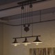 Candelabro 2 Lamparas Shade Pulley Classic Vintage Rusted