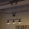 Candelabro Polea Triple Negro