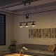 Candelabro 2 Lamparas Shade Pulley Classic Vintage Rusted