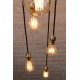 Candelabro Lampara Racimo 5 Focos Edison Antique