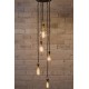 Candelabro Lampara Racimo 5 Focos Edison Antique