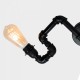 Lampara Vintage Industrial Techo Tuberia 3 Focos Edison