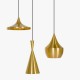 Candelabro 3 Lamparas Vintage Industrial Gold Beat Tom Dixon