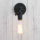 Lampara Industrial Antique Minimalist Sconce Black