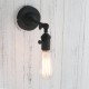 Lampara Industrial Antique Minimalist Sconce Black