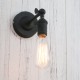 Lampara Industrial Antique Minimalist Sconce Black