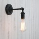 Lampara Industrial Antique Minimalist Sconce Black