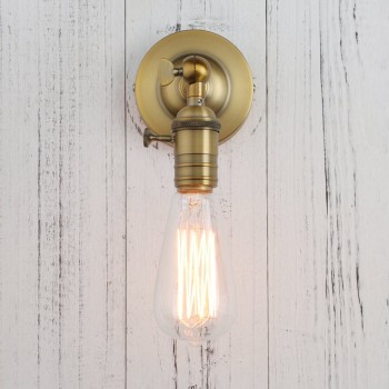 Lampara Industrial Antique Minimalist Sconce Gold