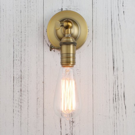 Lampara Industrial Antique Minimalist Sconce Gold