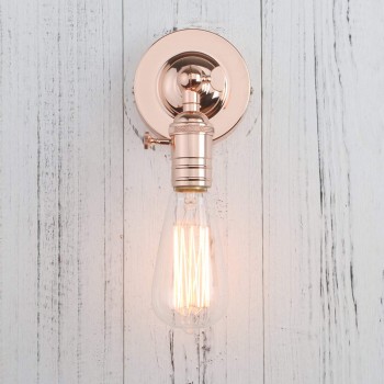 Lampara Industrial Antique Minimalist Sconce Copper