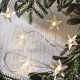 Luces Pila 20 Estrellas Led Alambre Decoración Evento Navidad 2 Mts