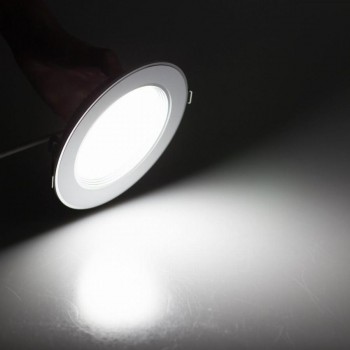 Lampara Plafon Empotrar Sobreponer Led Panel Downlight 12w