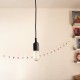 Lámpara Luminaria Colgante Silicón Vintage Minimalista Moderna Negro