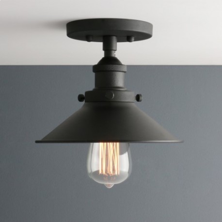Lampara Industrial Vintage Classic Techo Black