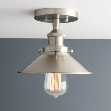 Lampara Industrial Vintage Classic Techo Silver