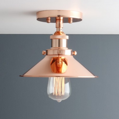 Lampara Industrial Vintage Classic Techo Copper