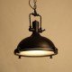 Lampara Vintage Industrial Campana Luxury Negro