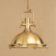 Lampara Vintage Industrial Campana Luxury Oro