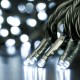 Serie 100 Luces Led Mágica Parpadeante Control Enchufe Blanco Cable Verde