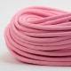 Cable Rosa Claro Textil Grueso Forrado Tejido Electrico 300V 2x18 7mm