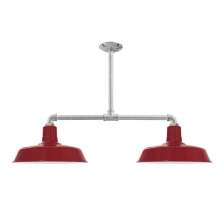 Candelabro 2 Lamparas Industrial Mini Warehouse