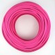 Cable Rosa Textil Grueso Forrado Tejido Redondo Lamparas 300V 2x18 7mm