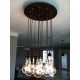Candelabro Lampara Vintage Industrial Racimo 12 Maxiglobos Edison