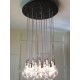 Candelabro Lampara Vintage Industrial Racimo 12 Maxiglobos Edison