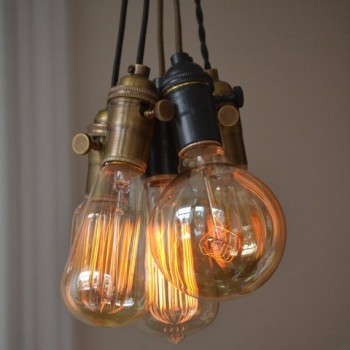 Candelabro Lampara Racimo 5 Focos Edison Classic