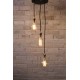 Candelabro Lampara Vintage Industrial Racimo 3 Focos Edison