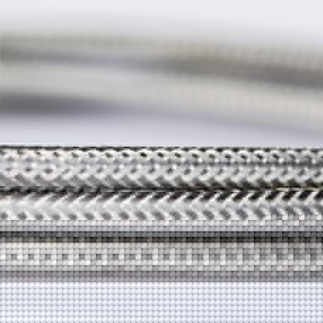 Cable Vintage Electrico Metalico Plata