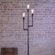 Lámpara Piso Sala Comedor Vintage Industrial 3 Focos Edison Antique