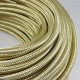 Cable Vintage Electrico Metalico Dorado