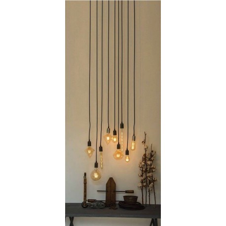 Candelabro Lampara Vintage Industrial Racimo 9 Focos Edison Led