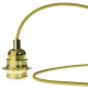 Cable Vintage Electrico Metalico Dorado