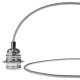 Cable Vintage Electrico Metalico Plata