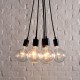 Candelabro Lampara Vintage Industrial Racimo 8 Bombillas Edison