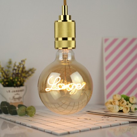 Foco LED Edison Vintage Retro Moderno Luz Cálida Maxiglobo Love 4W