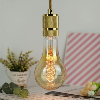 Foco Edison Vintage Filamento de Carbono Luz Cálida Antique Tall 40W