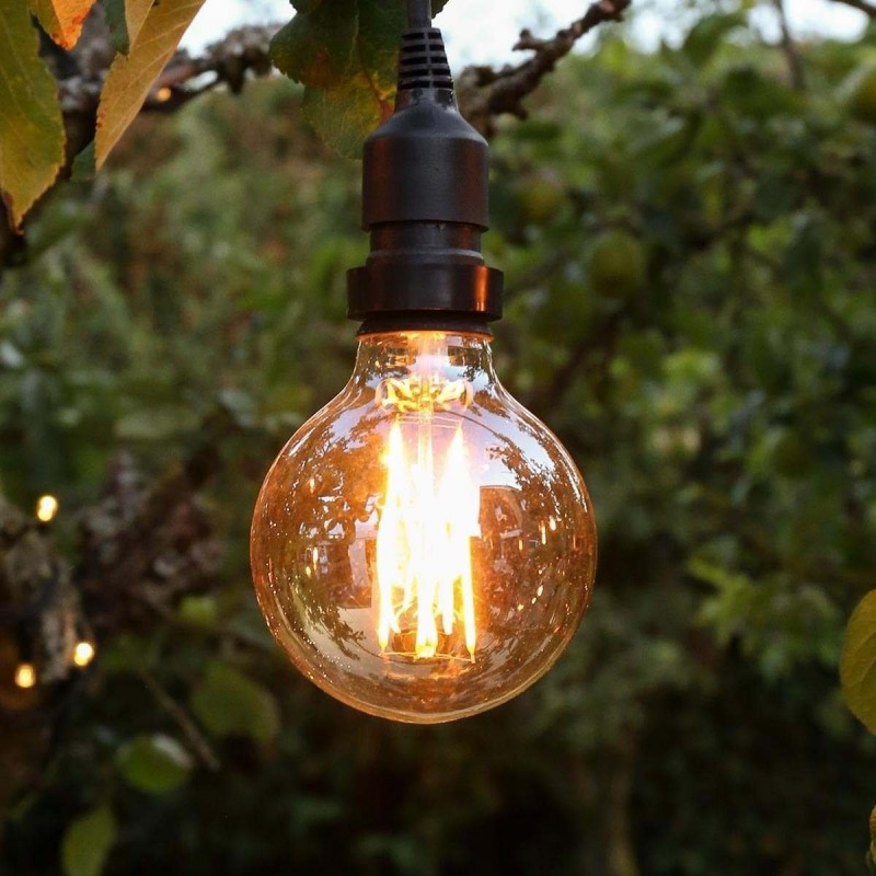 Foco Edison Vintage LED Luz Cálida Atenuable Dimmable Bombilla Ámbar 4W