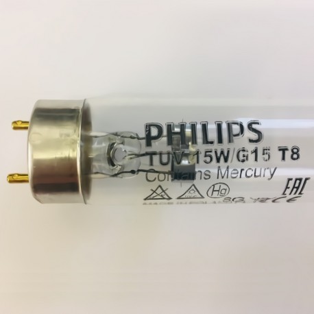 Tubo Germicida Ultravioleta Desinfección TUV 15W 25PK G15T8 Philips
